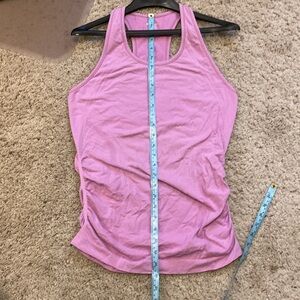 Athleta Workout Stretchy & Comfy Yoga Tank or Tee Back Small Pink Shirt or Top